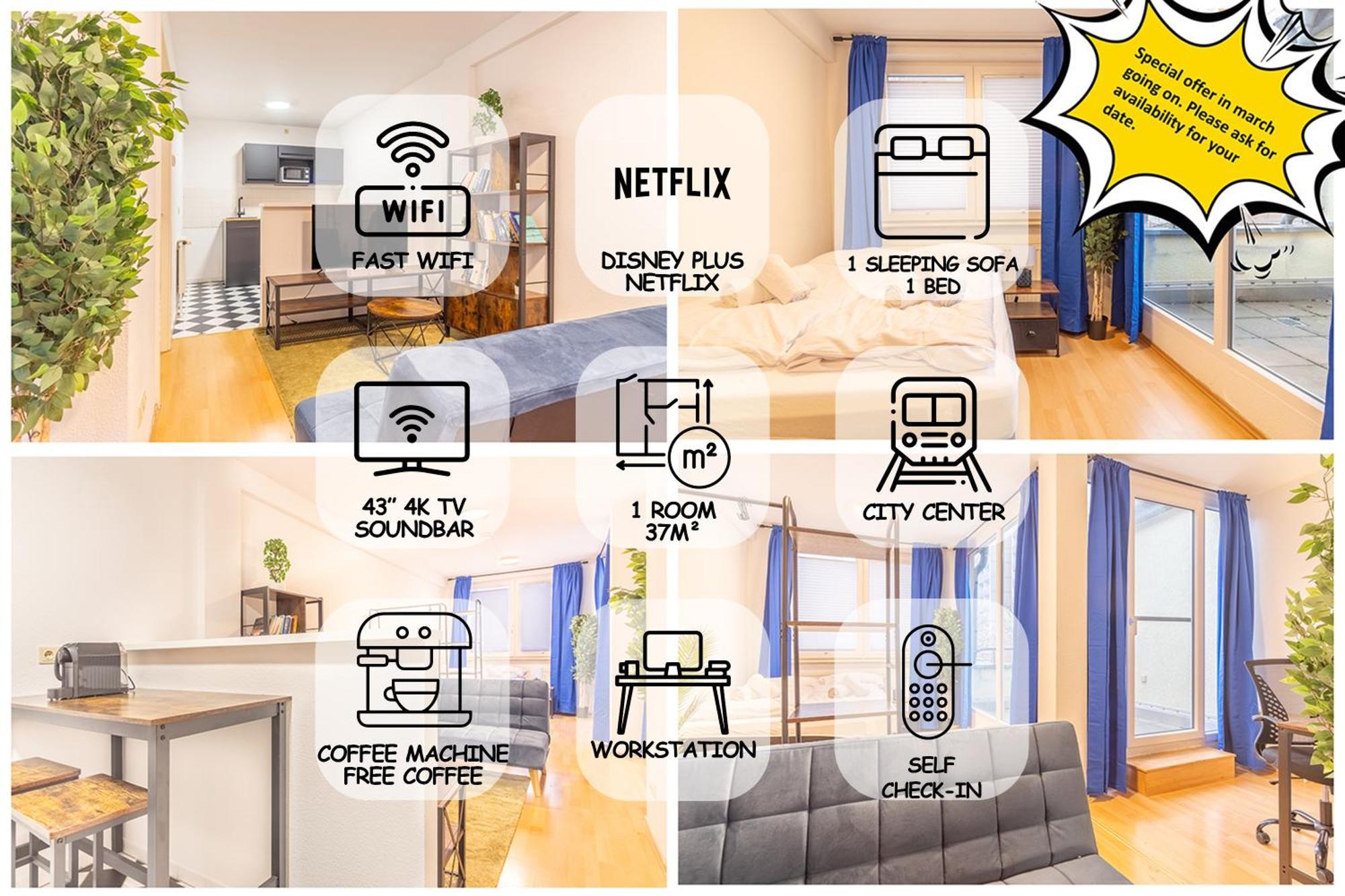 Ferienwohnung Balkon, 4K Tv, Kaffee, Netflix Bad Dürrenberg Exterior foto